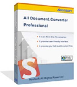دانلود aostsoft-all-document-converter Pro 3.9.3 تبدیل اسناد به یکدیگر 